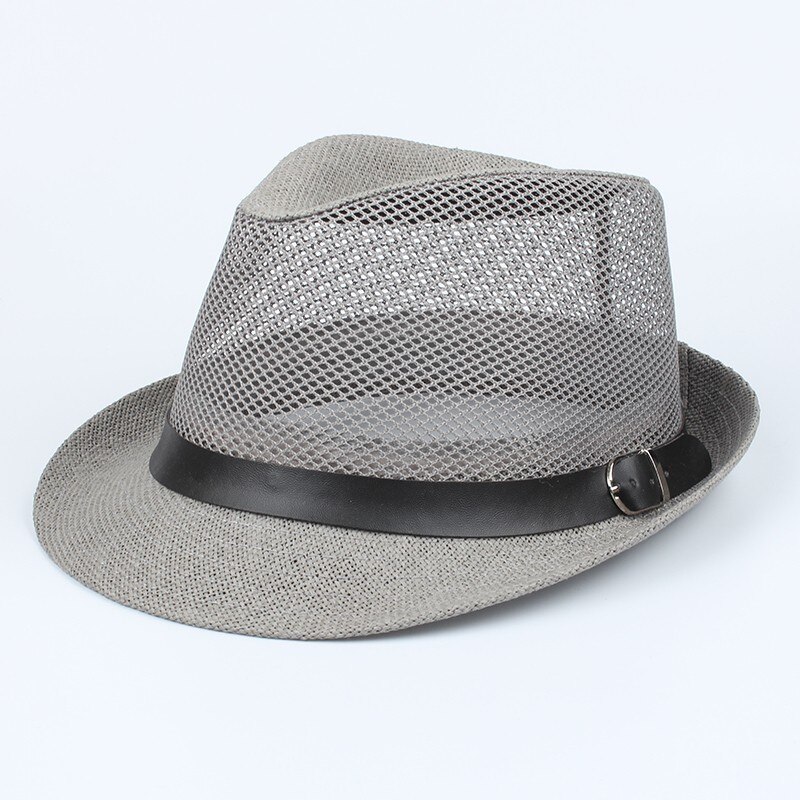 Han stråhatte sommer cool mesh panama hat stort hoved mand plus størrelse fedora hat 58cm 60cm