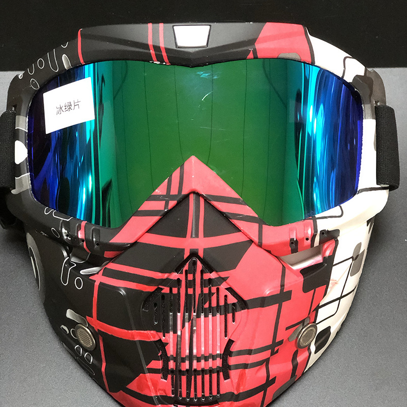 Fahrrad brille Maske Motocross Brille MTB ATV MX UV-Schutz wind dicht Anti-Fog-Schutz abnehmbar verstellbar Gafas Protectoras: Dark Grau