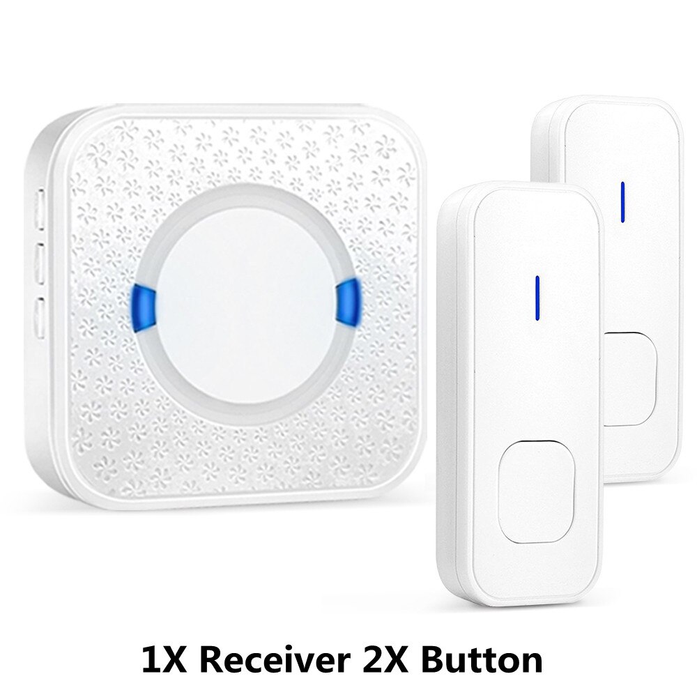 UK Plug Wireless Doorbeel Ring Easy Stall Plug-in Door Chrime Waterproof Door Bell with Lower Power Consumption Home Door Kits