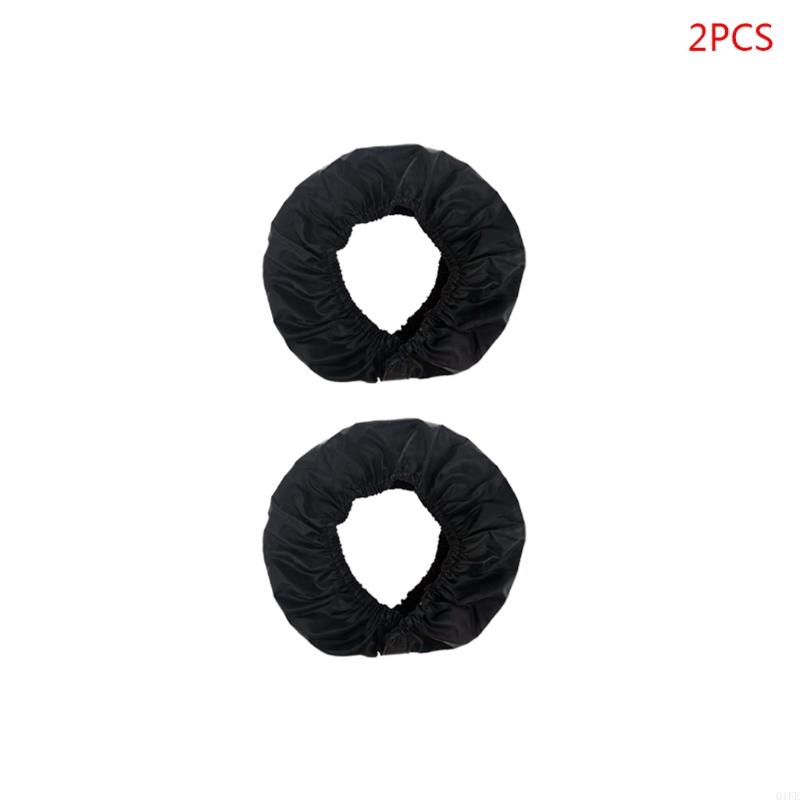 Q1fe stroller wheel protectors, stroller wheel covers, stroller tires, dustproof covers: White