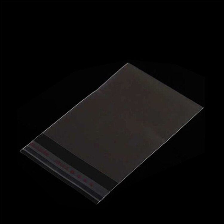 100 stücke transparent selbst-Klebstoff OPP kunststoff zellophan tasche hochzeit Party tasche schmuck verpackung versiegelt tasche