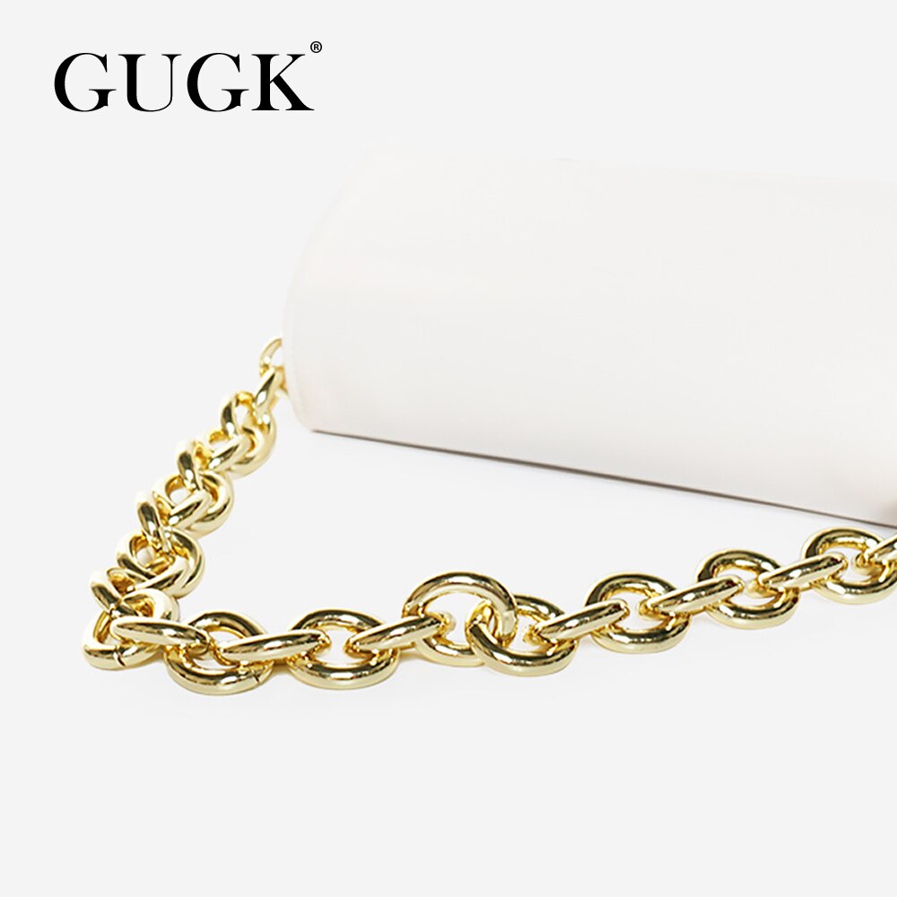 Gugk jurk feest handtassen dames effen geel schelp hasp enkele schoudertassen dames ketting riem handtassen  gb123