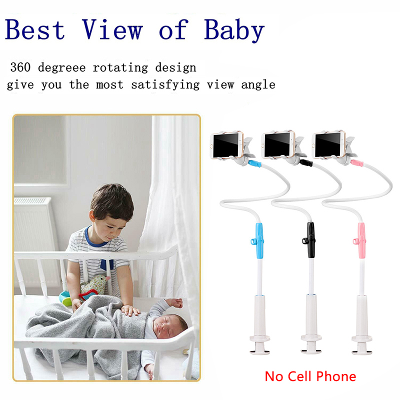 Baby monitor stativ multifunktionel universal telefon holder stativ doven vugge lang arm justerbar 85cm baby monitor vægbeslag