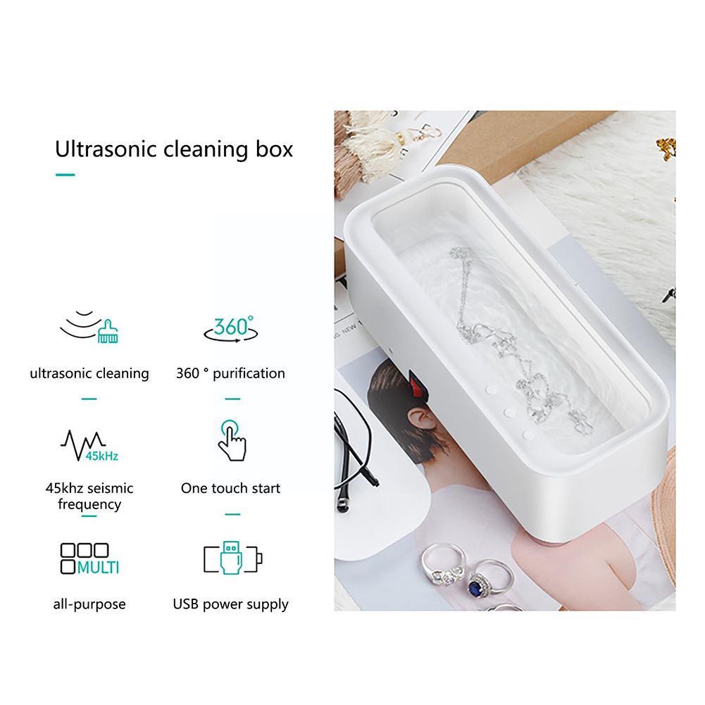 Ultrasonic Cleaner Usb Multi-function Three-speed Thermostat Glasses High Cleaning Jewelry Frequency Tools Makeup Cleaner B W6n1