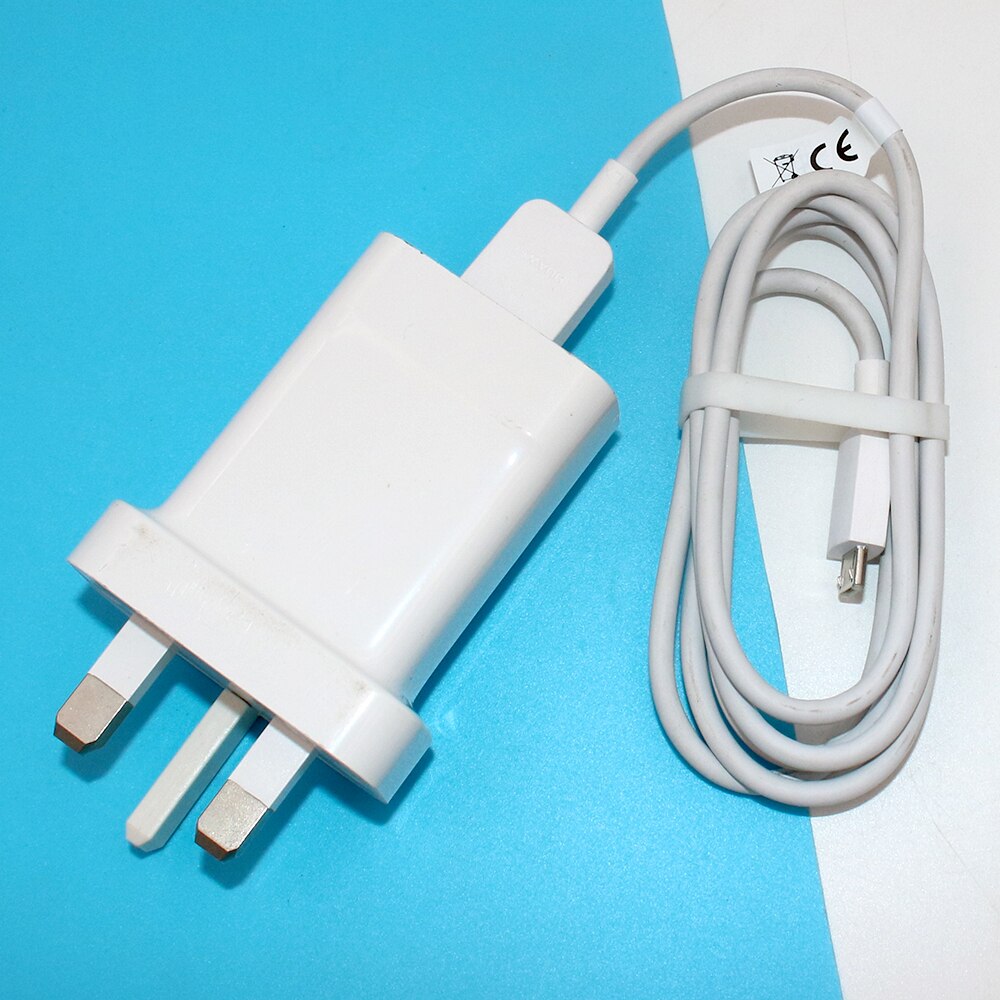 Caricabatterie originale Huawei 5V/2A 10W adattatore spina UK 100M cavo Micro USB per P6 P7 P8 Mate 9 lite Honor 8 Lite 8X Nova 3i 2i y9 y7: UK Charger and Cable