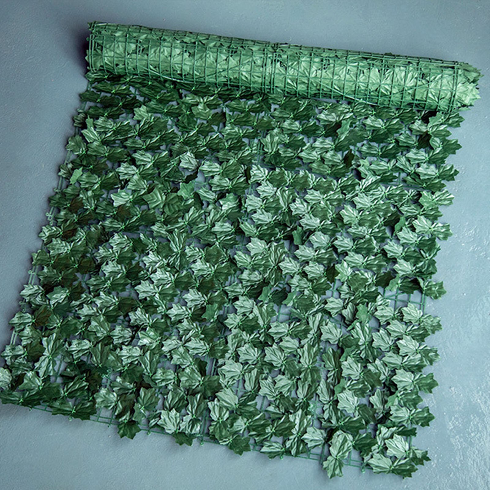 1x3m Artificial Ivy Leaf Hedge Screening Green Leaf Privacy Fence Screening Roll UV Fade Protected Privacy Artificial Fence