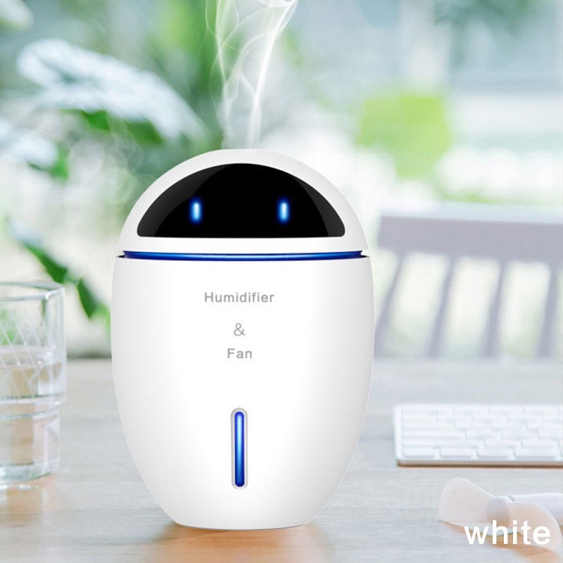 Usb Luchtbevochtiger Leuke Desktop Diffuser 300 Ml Auto Luchtverfrisser Purifier Mini Draagbare Diffuser Met Led Blauwe Lichten Voor thuis