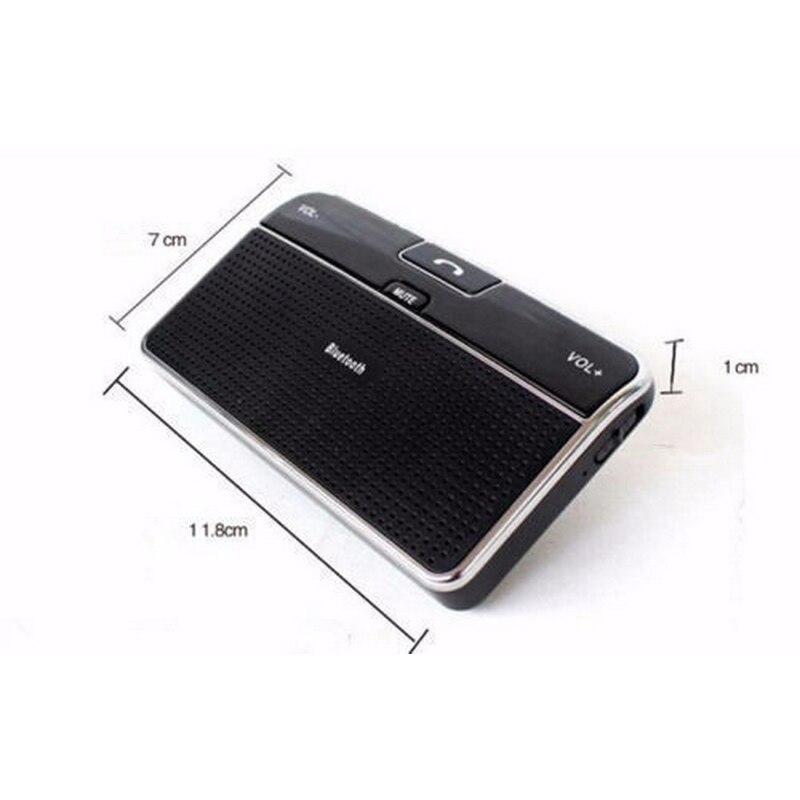 Bluetooth Car Speaker AUTO POWER ON Wireless In Car Speakerphone Handsfree Sun Visor Car Kit Portable Enhance Bass Build