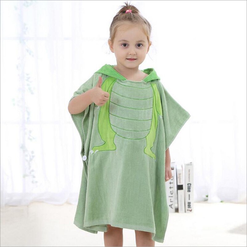 Toalla de baño con capucha para bebé, albornoz para niños, bata de baño de secado rápido, Toalla de microfibra absorbente para viajes, deportiva para playa