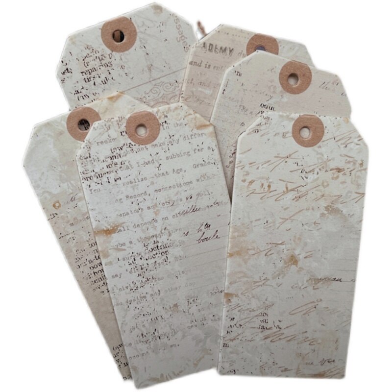 6Pcs Tim Holtz Style Vintage Map Hand Craft Junk Journal Ephemera Craft Paper Shabby Letter Album Scrapbooking Material Paper