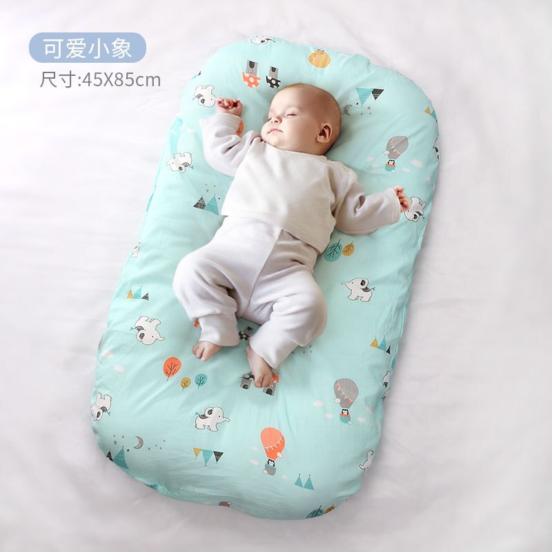 Lit bionique Portable pour bébé, lit à pression en coton, amovible et lavable, nid d&#39;utérus pour -né: Elephant