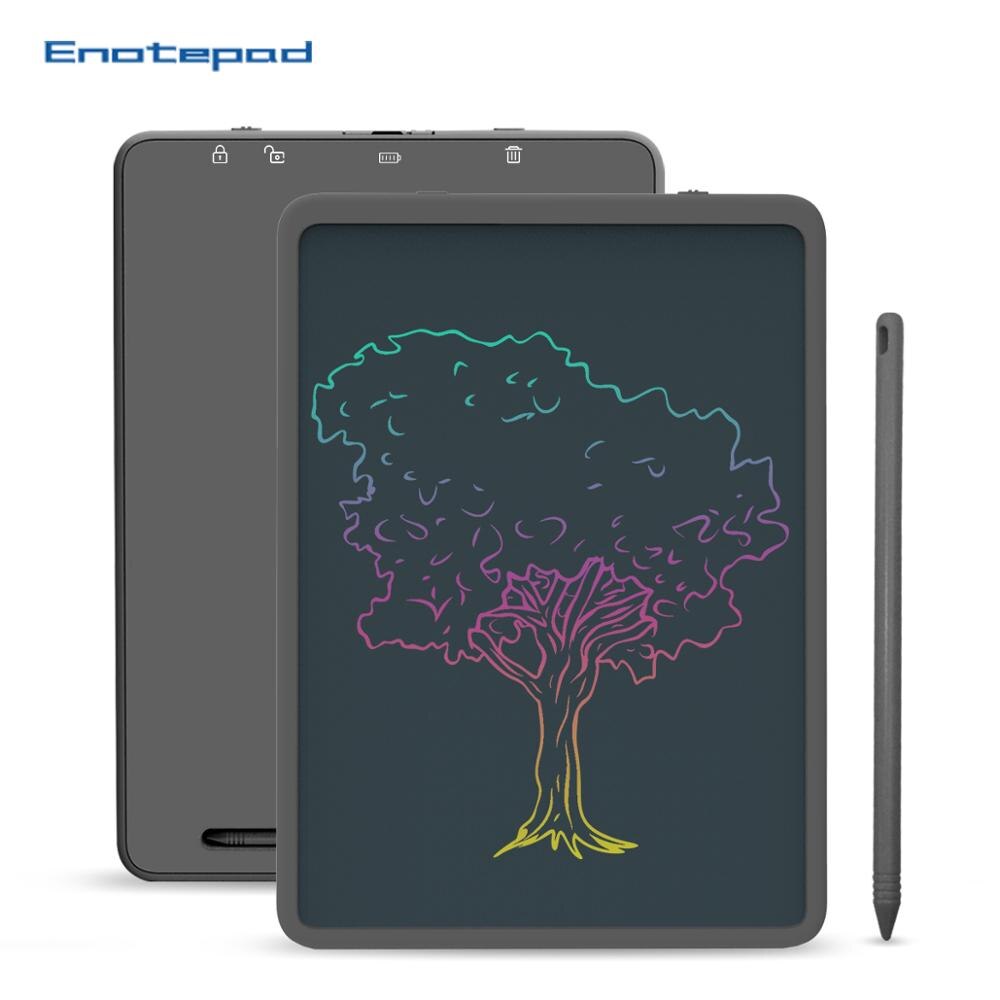 Enotepad 11 inch LCD Writing Tablet Pad Reuse for Drawing Digital Erasable Drawing Tablet/Pad/Board For Business and Kids Notes: EP0211C-BLACK