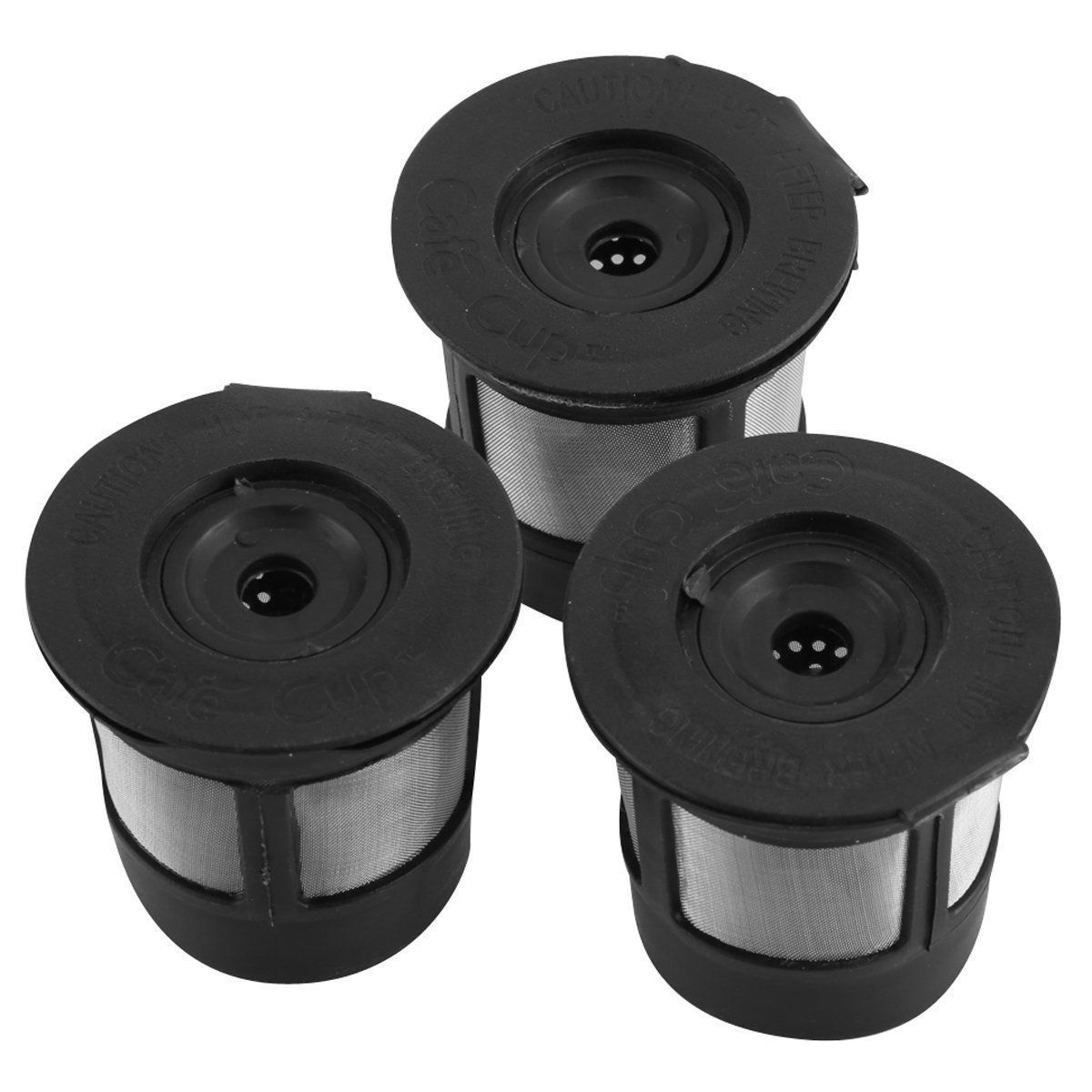 3Pcs Reusable Refillable KCup Coffee Filter Pod for Keurig K50 & K55
