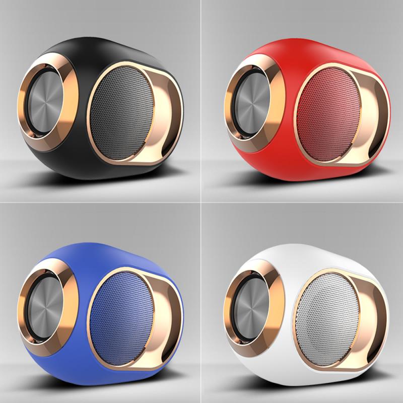 Altavoz X6 Bluetooth 5,0, altavoz inalámbrico, columna TWS, barra de sonido resistente al agua, soporte estéreo, TF AUX USB FM para teléfono PC: random color 1PC