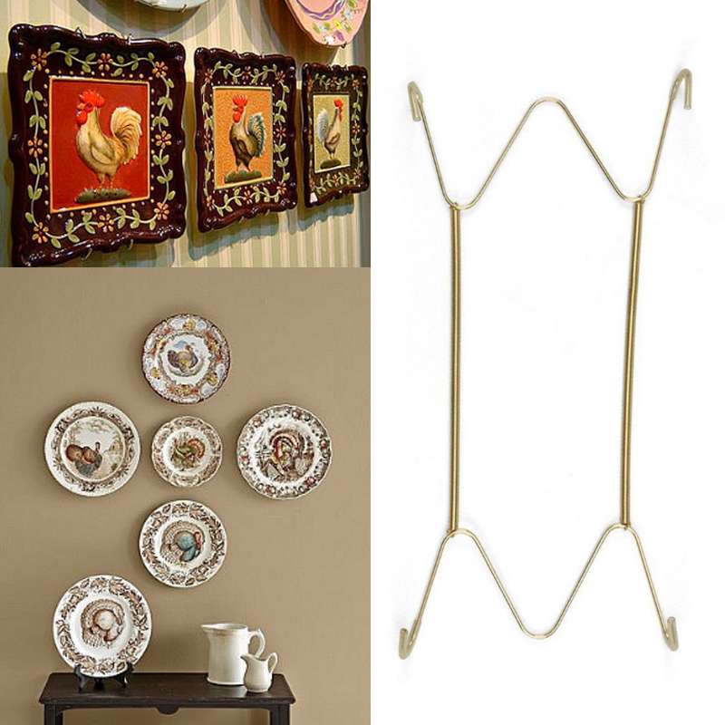 Suporte de parede de aço inoxidável para primavera, ganchos para prato, decoração, gancho para pratos, ganchos decorativos, suporte de parede para decoração de casa, 1 peça