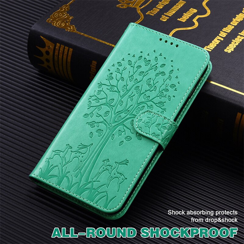 A23 A 23 5G SM-A235M custodia Stand libro portafoglio Coque per Samsung Galaxy a23 a33 a53 custodie in rilievo cervo albero fondina Flip Shell Bag: A33 5G / green