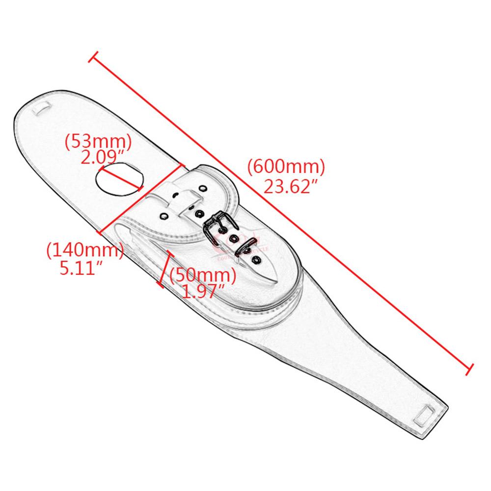 Motorcycle Fuel gas tank bag Console Center Pouch Bag Leather Universal For Harley Sportster XL 48 883 1200 Models