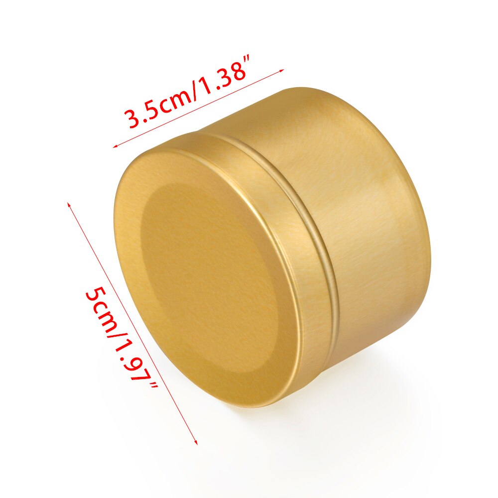 1PC Mini Biscuits Can Cookies Jar Tin Tea Candy Storage Box Round Metal Makeup Case Wedding Party Favor Organizer Container 50ml