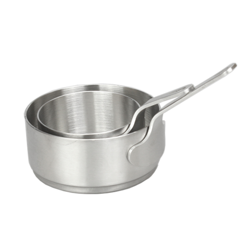 Mini Melk Pan Non-stick Rvs Steelpan Kaas Pot Chocolade Gesmolten Verwarming Pot Keuken Kookgerei Zilver 50 Ml 100 Ml: 100ml