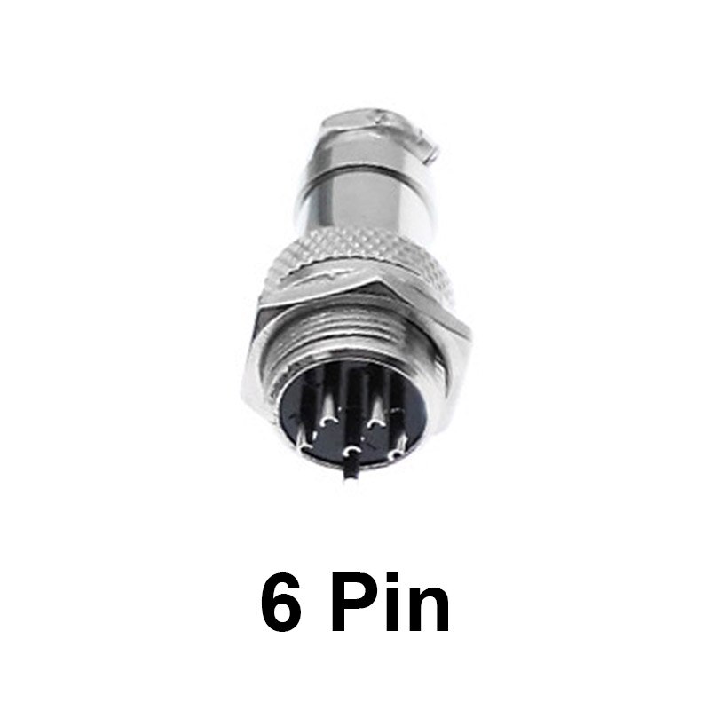 GX16 Aviation Circular Connector 2Pin3pin4pin 5pin6pin7pin8pin9pin10pin Male & Female plug connectors: 6Pin