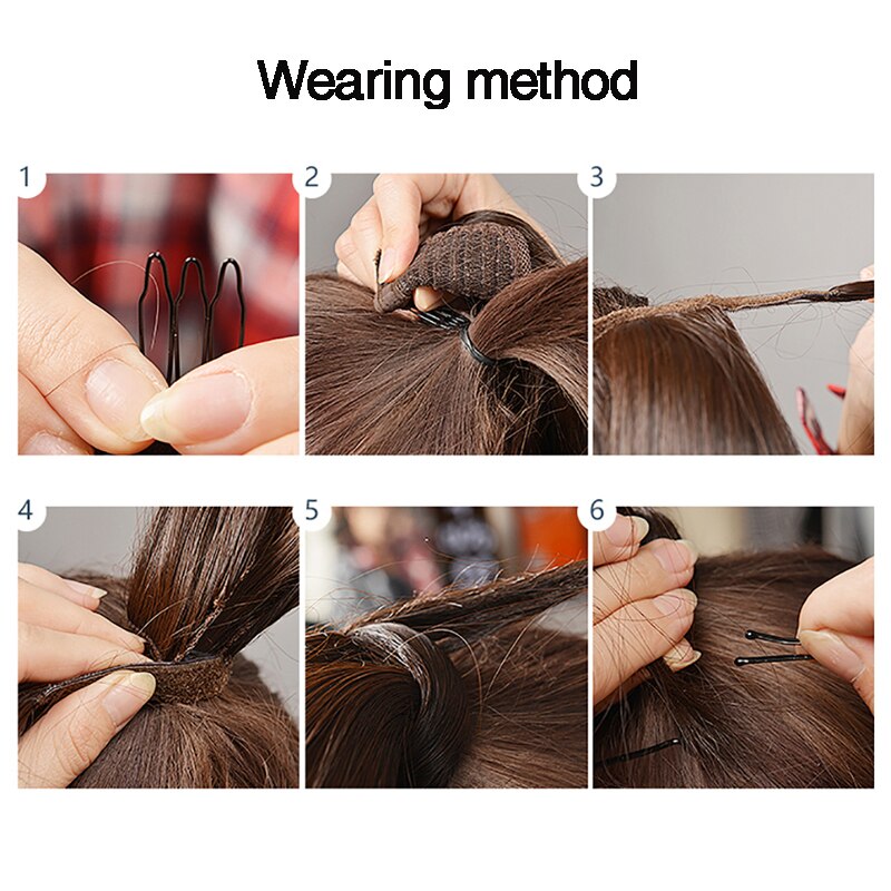 Xuanguang 24 pulgadas de largo pelo rizado pelo sintético pelo Cola de Caballo extensión de pelo de alta temperatura de fibra