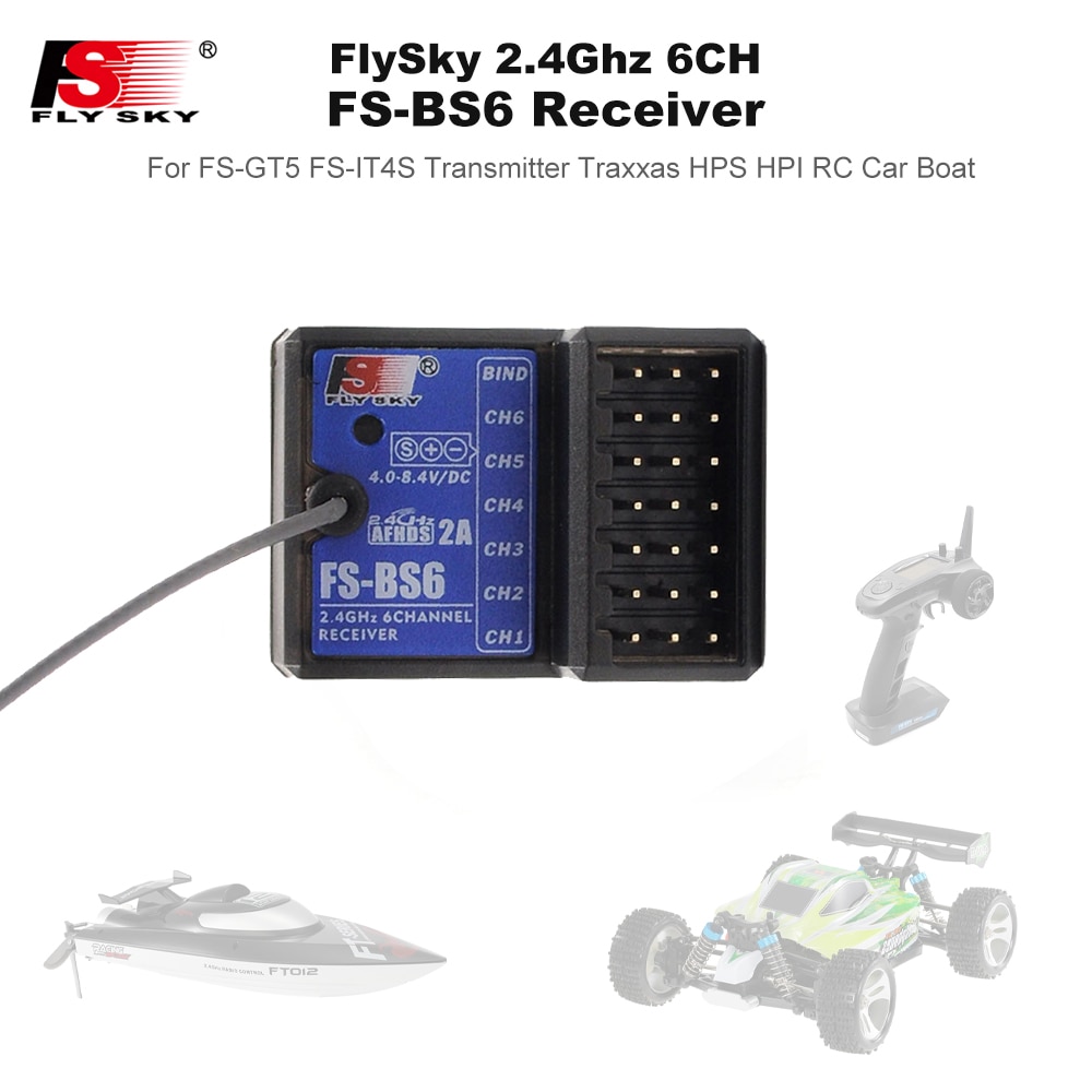 Flysky FS-BS6 Ontvanger 2.4Ghz 6CH AFHDS2 Voor Flysky FS-GT5 FS-IT4S Zender