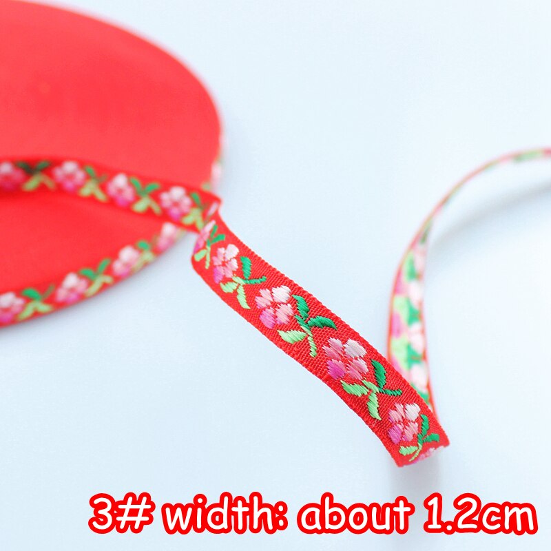 10yards/lot 10yards Ethnic Tape Jacquard Webbing Retro Customs Computer Embroidered Clothing Accessories polyester straps: 7