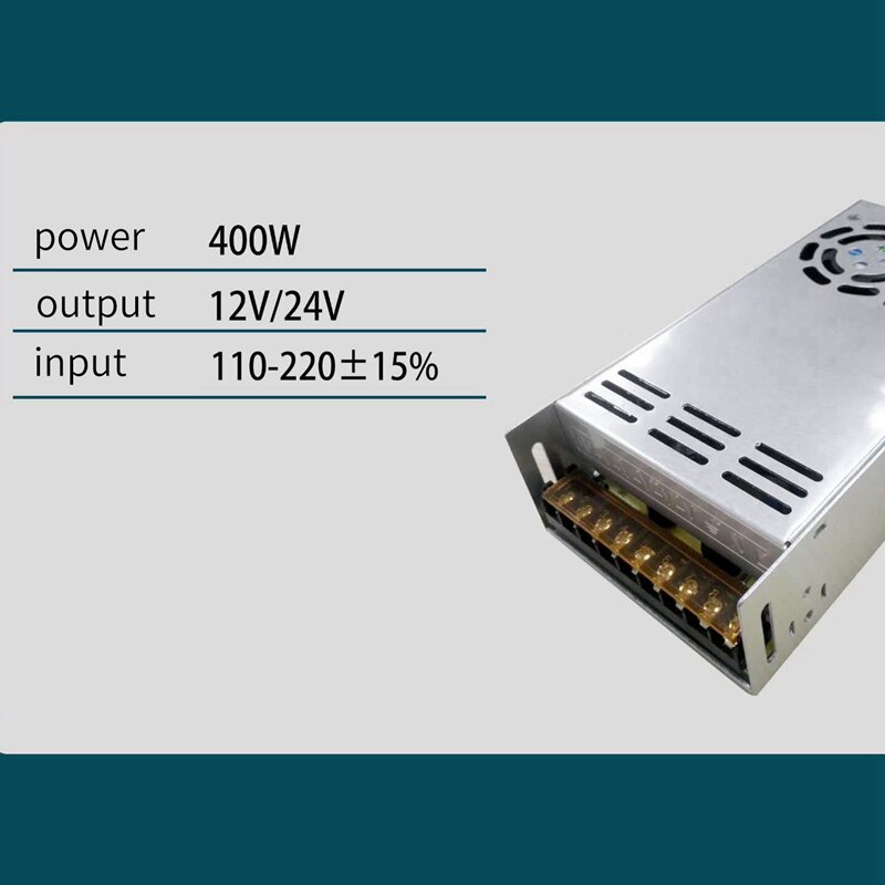 Interruptor de conmutación de 400W, controlador de fuente de alimentación para tira de luz LED DC 12V 33a