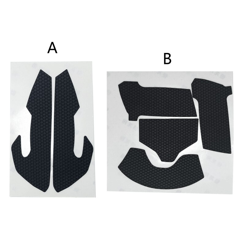 Juego de almohadillas laterales para ratón razer Viper Ultimate, pegatinas para Botón izquierdo y derecho, bordes curvos, agarre de silicona, 1 ud.