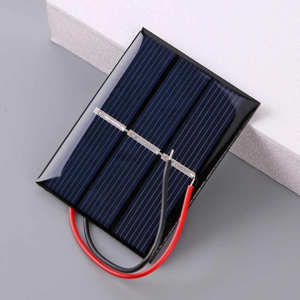 1/2pcs Mini PET Solar Panel 5V 60mA Sun Cell Polycrystalline Solar Cell Photovoltaic Panel For 3.6V Battery Charger DIY Toy LED