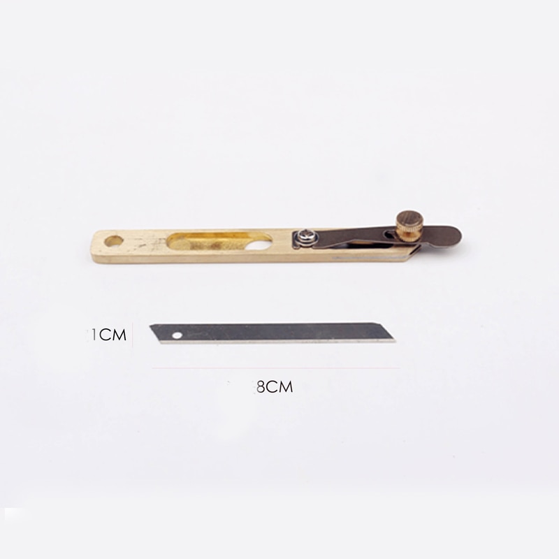DIY leder handwerk werkzeuge kupfer schneiden messer mit leder klinge tuch Splitter schneiden werkzeug