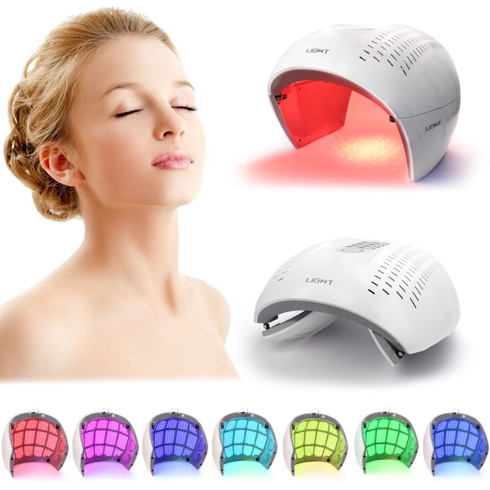 Profession 7 couleur PDT LED Photon lampe de luminothérapie peau serrer rajeunissement anti-rides acné soins du visage dispositif de beauté