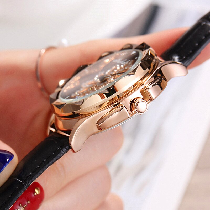 Stor urtavla armband klocka kvinnor kristall kvarts armbandsur dam casual klocka kristall relogio feminino klocka