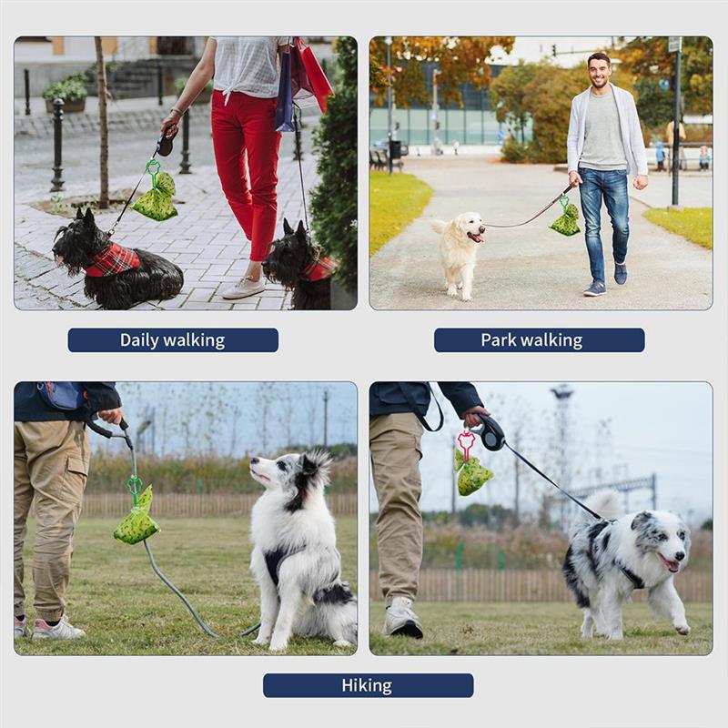 Hunde affaldsposeholder affaldsbærer kæledyrsudstyr robust holdbar hundetræktov fordeler hunde snor dispenser rent værktøj