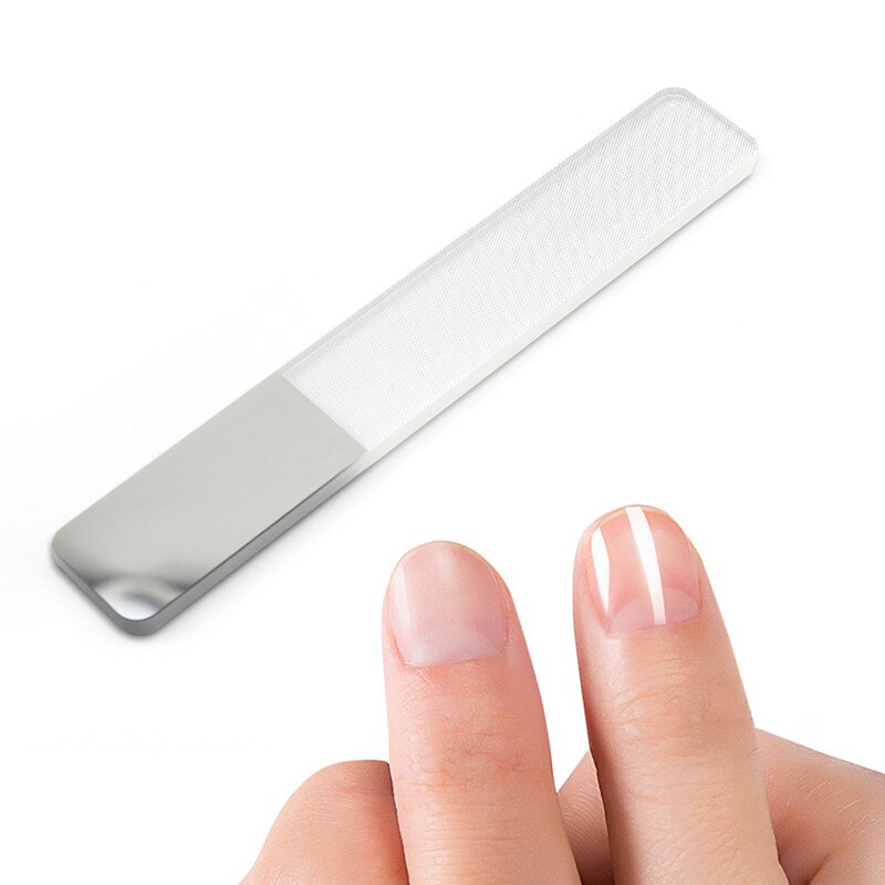 Neglefil børste krystal glas nanometer filer manicure pedicure polering polering værktøjer neglekunst værktøjer