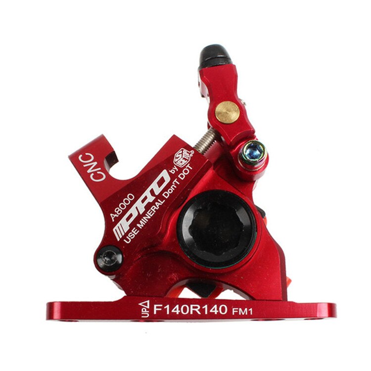 140mm Disc Brake Pads On For MTB Bicycle Road Bike Brake Line Pulling Disc Brake CNC Front Rear Bicycle Brake IIIPRO Ultraligt: DB Front Red