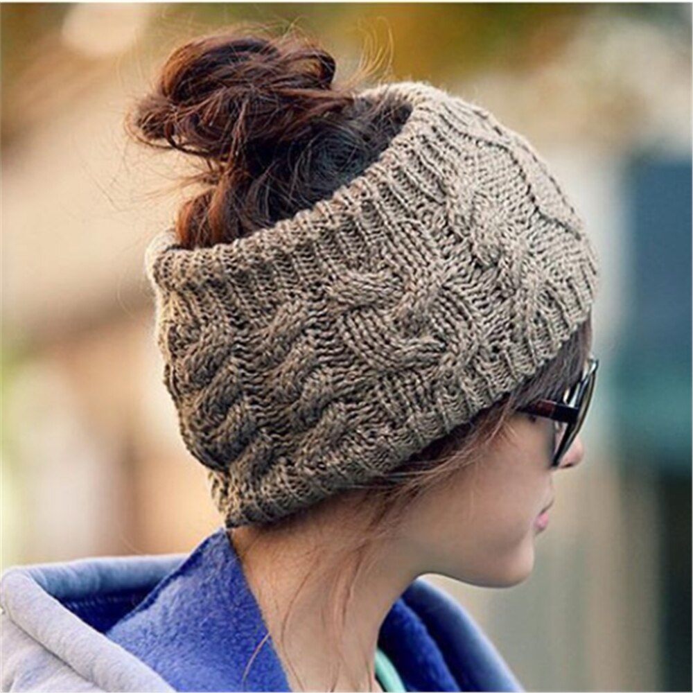 Vrouwen Warm Winter Sneeuw Hoed Muts Geen Top Wol Hoed