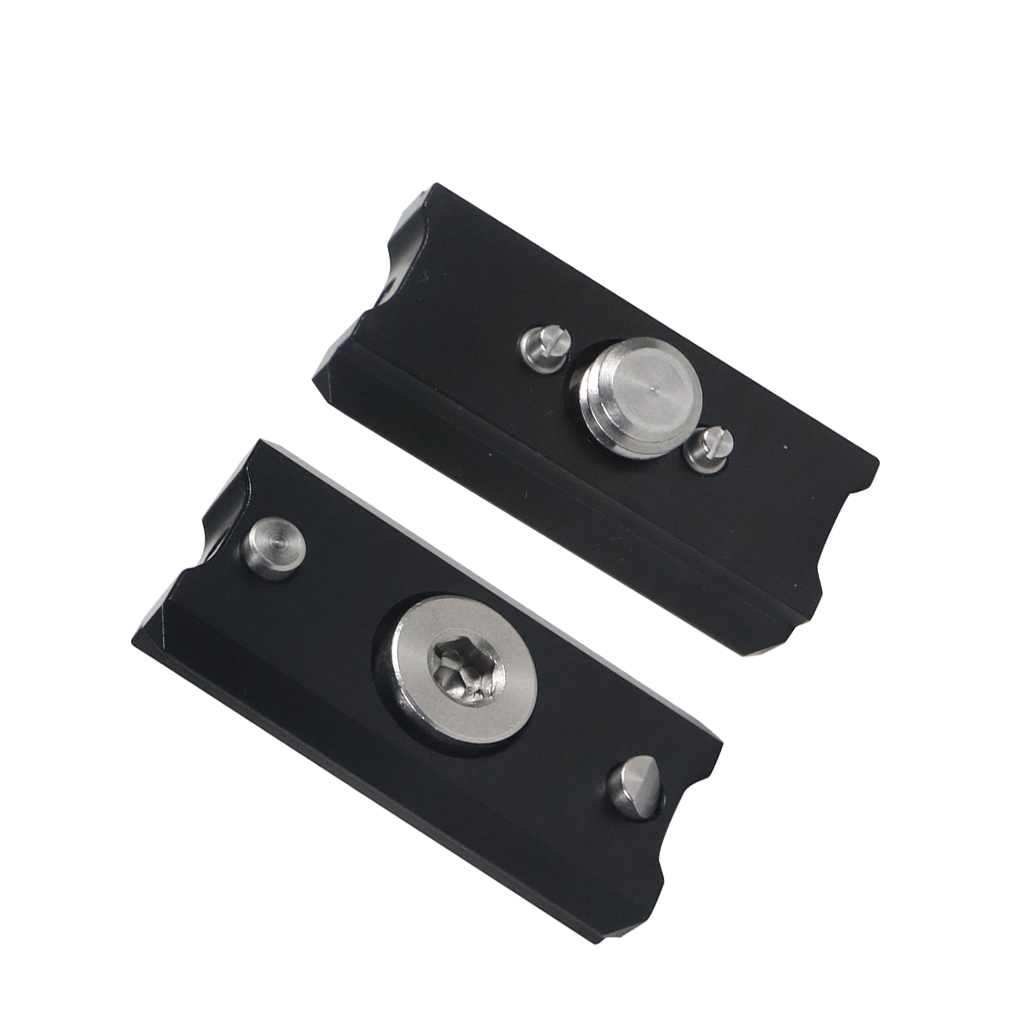 Quick Release Safety NATO Rail Mini 1/4" 3/8" Mount Clamp Slider Adapter for DSLR Cameras Cage Rig Top Handle Anti-Off Extension: 2pcs D