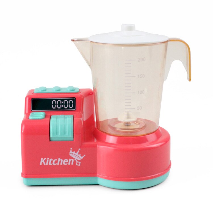 Simulation Appliances Kitchen Mini Blender Toaster Mixer With Led Pretend Play Toy Children Play House Baby Girls Kids Toys: A07