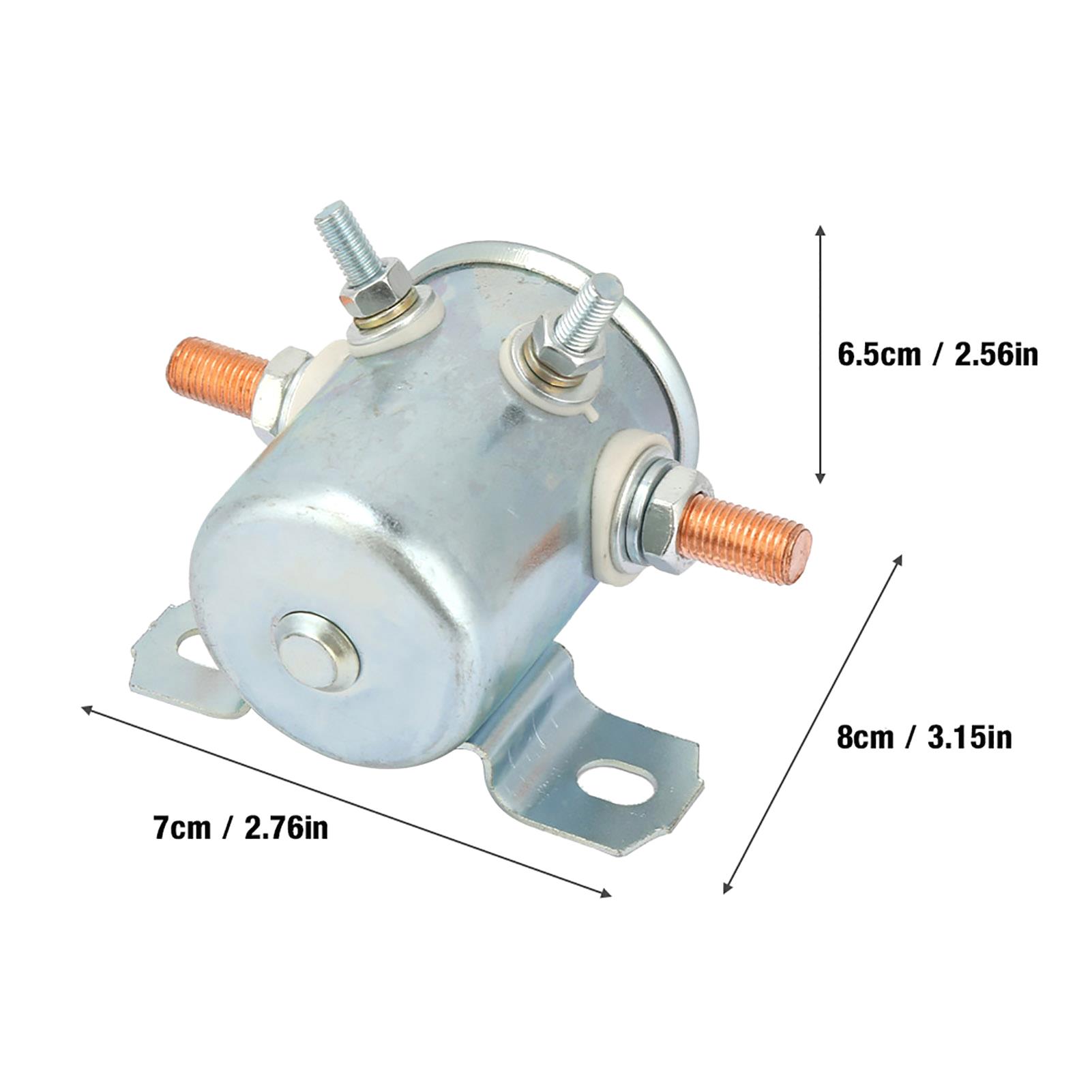 12v 4- polet isolator solenoidrelé til vogner vinsj marine kontinuerlig drift solenoidsett