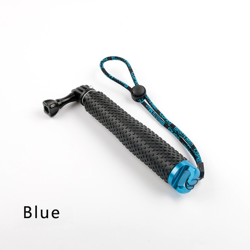 Selfie stick uttrekkbar håndholdt monopod for gopro hero 10 9 8 7 6 5 gopro max osmo action insta 360: 19 tommer blå