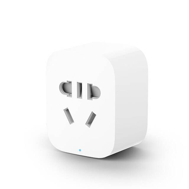 Xiaomi-enchufe inteligente, enchufe básico de alimentación con Control de enchufe Wifi y de la UE, con aplicación para teléfono, enchufe inteligente 90-250V Max 2200W 10A: add US adapter