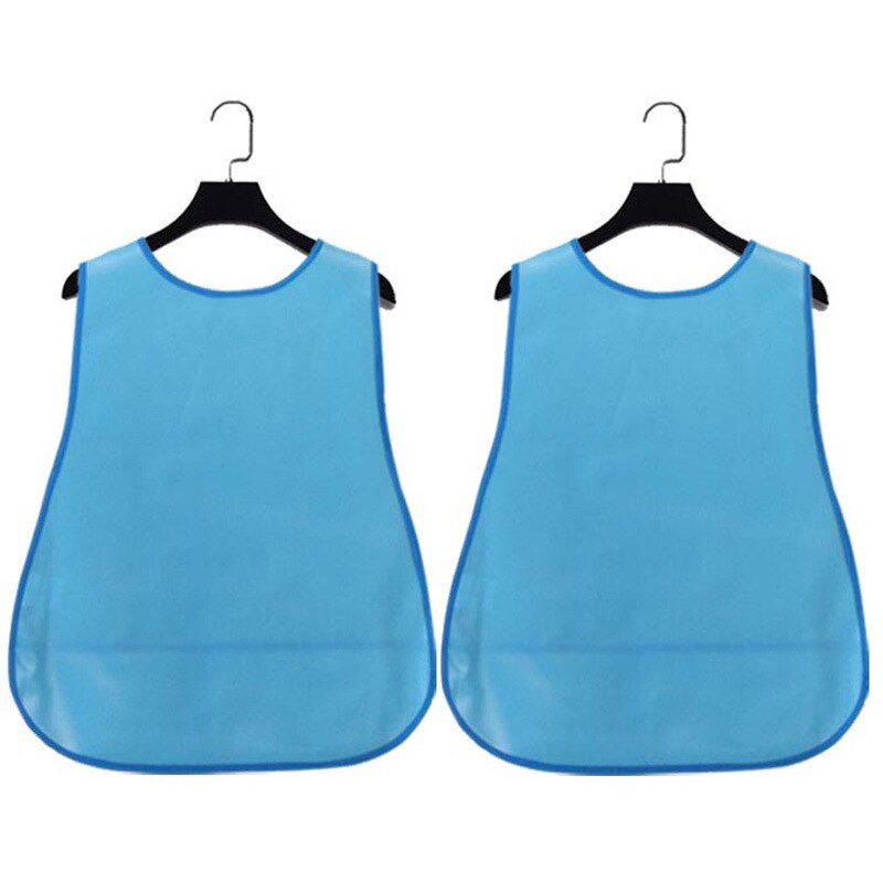 1Pcs Silicone Adult Bib With Crumb Pocket Bib Adult Edible Waterproof Washable Anti-oil Adult Mealtime Silicone Bib Clothes