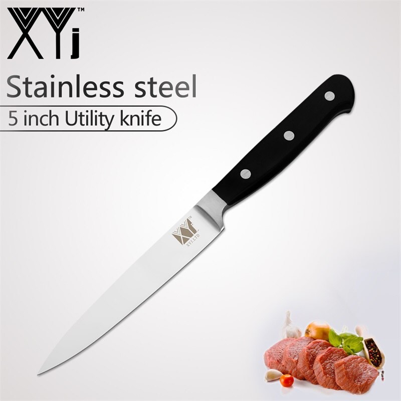 XYj Edelstahl Messer Küche Messer Werkzeuge 8 "5" 7 "3,5" Schäl Dienstprogramm Santoku Koch Schneiden brot Kochen Messer Neue: 5 Zoll Dienstprogramm Messer