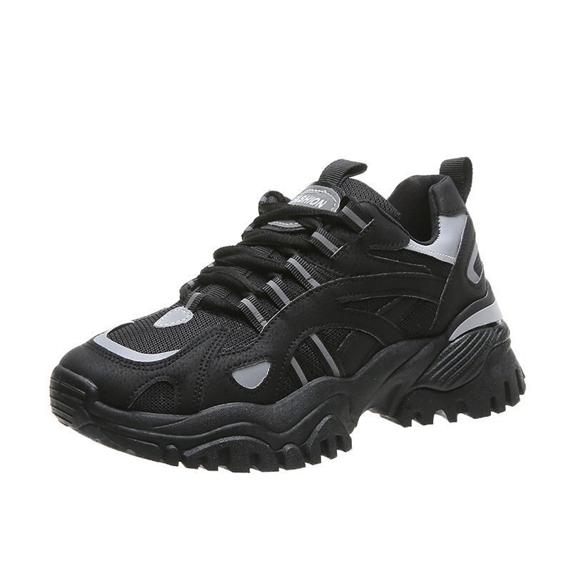 Chaussures pour femmes, chaussures de sport pour femmes, chaussures d'automne fluorescentes pour femmes, chaussures décontractées, chaussures de course pour femmes, chaussures décontractées  x633: Noir / 38