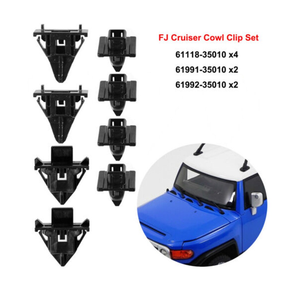 Car Panel Clips Body Retainer Fender Cowl Clip Set FOR TOYOTA FJ Cruiser 2007 Auto Interior Accessories