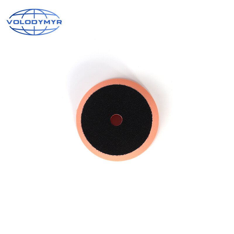 Volodymyr Polishing Pad Sponge Buffer Pads 4 Inch Buffing Foam Disc Kit with 3 Inch Hook and Loop for DA/RO/GA Car Polisher: Orange