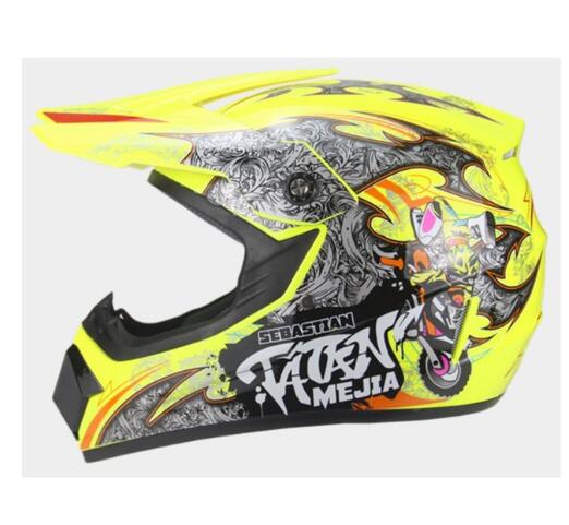 Child Youth Motocross Body Protect Armor Vest Downhill Mountain bike Knee Elbow Guard: only helmet 2 / height(1.3-1.55)