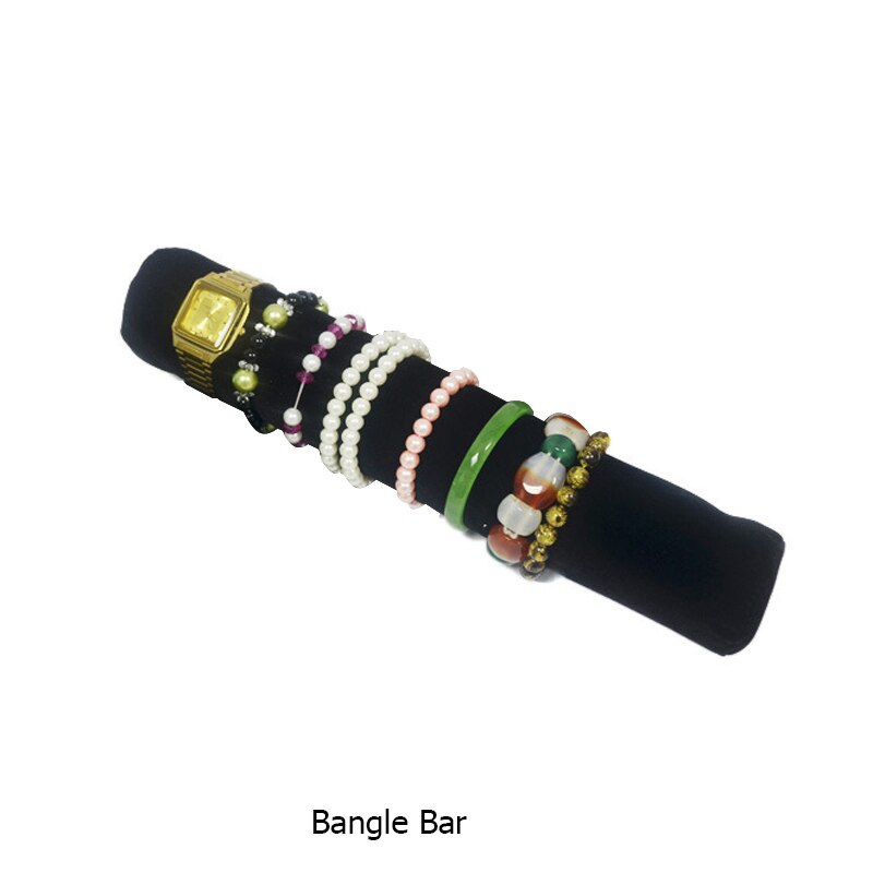 Bolsa de viaje grande portátil para joyas, colgante, collar, cadena, almacenamiento, caja de transporte, reloj, brazalete, anillo, organizador de pendientes: Bangle Bar