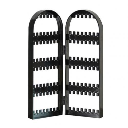 Arrivals 2/3/4 Fans Panels Jewelry Display Jewelry Organizer Earring Organizer Acrylic Jewelry Holder Makeup Organizer: 2 Fans Black